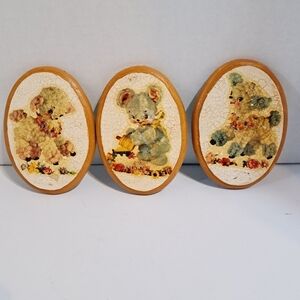 Vintage‎ Meyercord Decal Crackle Plaster Anthropomorphic Kitch Nursery